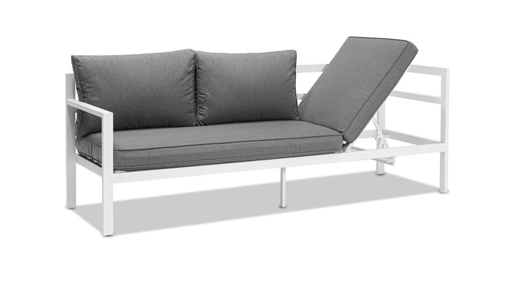 10.15家具主图画板 15 Paris 6 Seater Daybed Function Aluminium Outdoor Lounge Set-White - Image 2