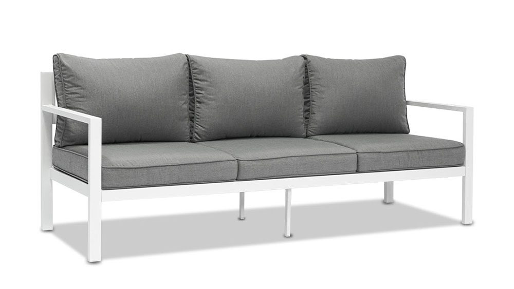10.15家具主图画板 20 Aspen 3+1+1 Seater Outdoor Aluminium Lounge and Dining Setting-White - Image 2