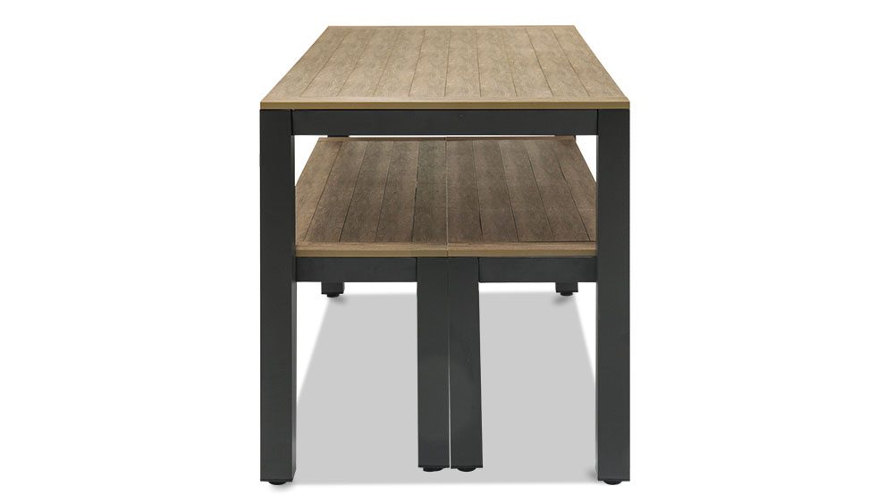 10.16家具1000X563画板 8 Savannah 4 Seater Outdoor Bench Set – Gunmetal - Image 2