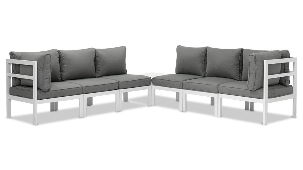 10.17家具1000X563画板 13 Aspen 7 Pieces Aluminium Outdoor Lounge Set – White - Image 4