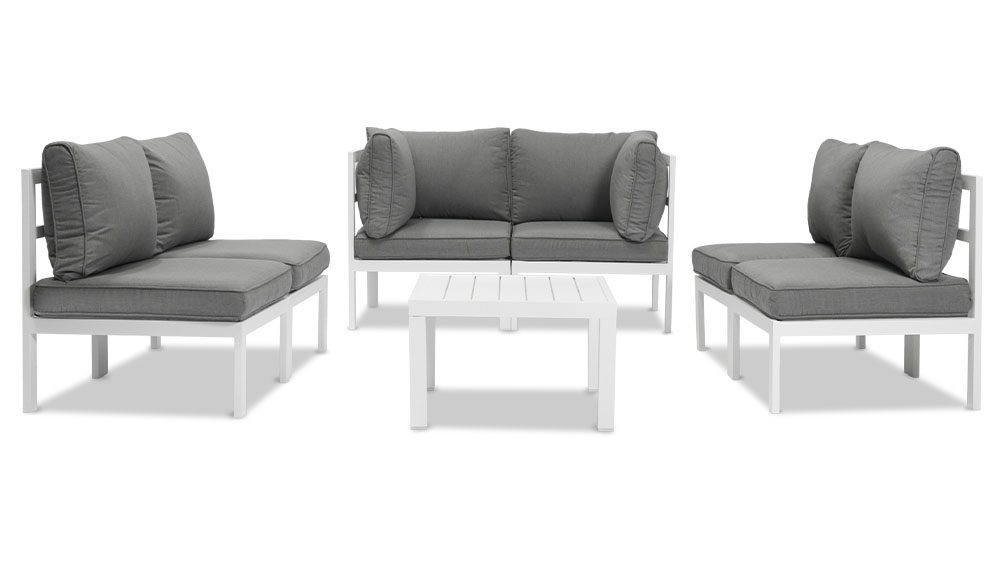 10.17家具1000X563画板 14 Aspen 7 Pieces Aluminium Outdoor Lounge Set – White - Image 5