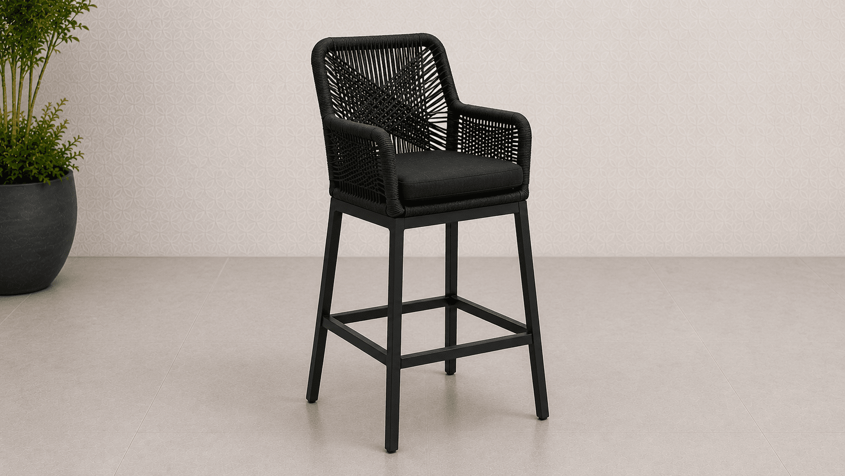 17b8f4bc-5984-44c4-8ba0-8eb9ac6944a9 Premium Quality Avalon Outdoor Square Aluminium Bar Table with 4 Boston Bar Stools - Image 2