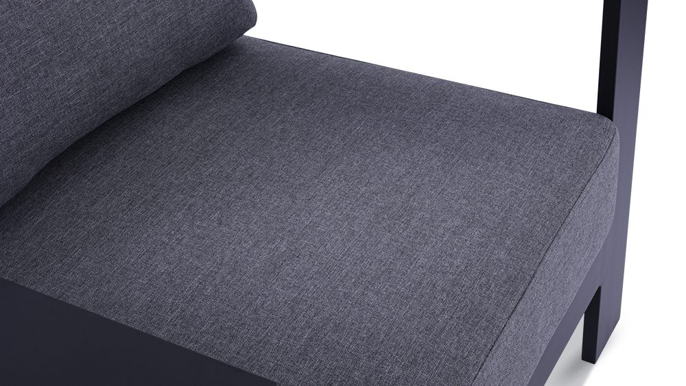 18 Maya 4 pcs Premium Quality Aluminium Outdoor Lounge - Black - Image 6