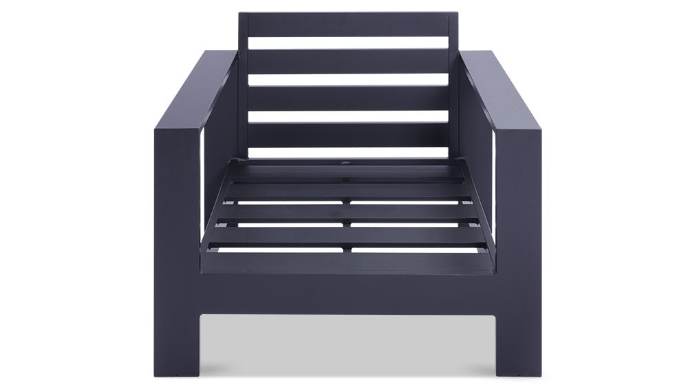 20 Maya 4 pcs Premium Quality Aluminium Outdoor Lounge - Black - Image 4