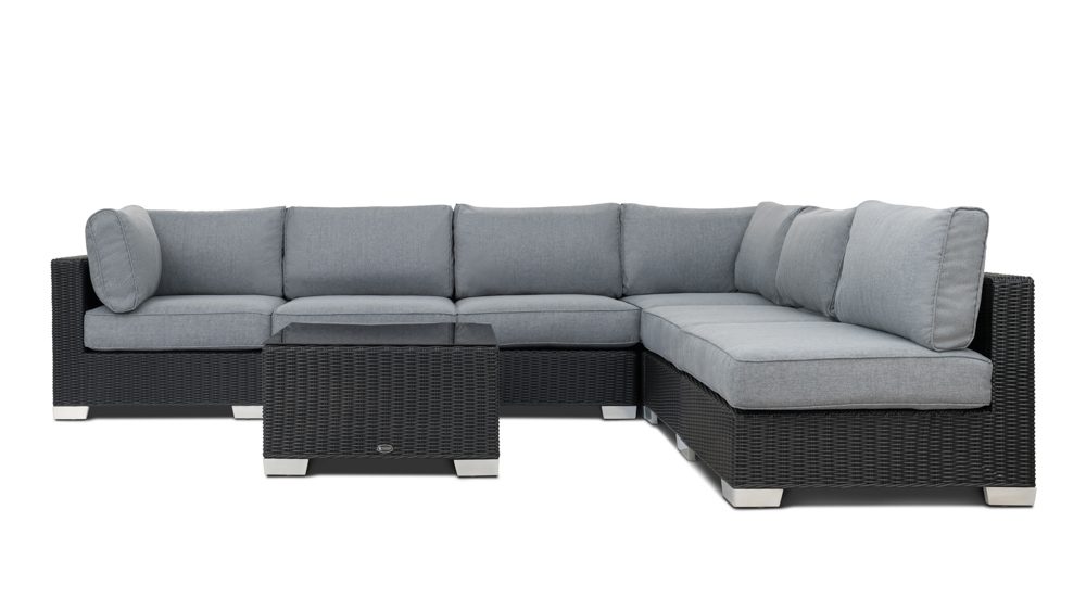 191002-OutdoorGallery-10-web Monaco 7 Pieces Wicker Outdoor Lounge Setting Black - Image 2