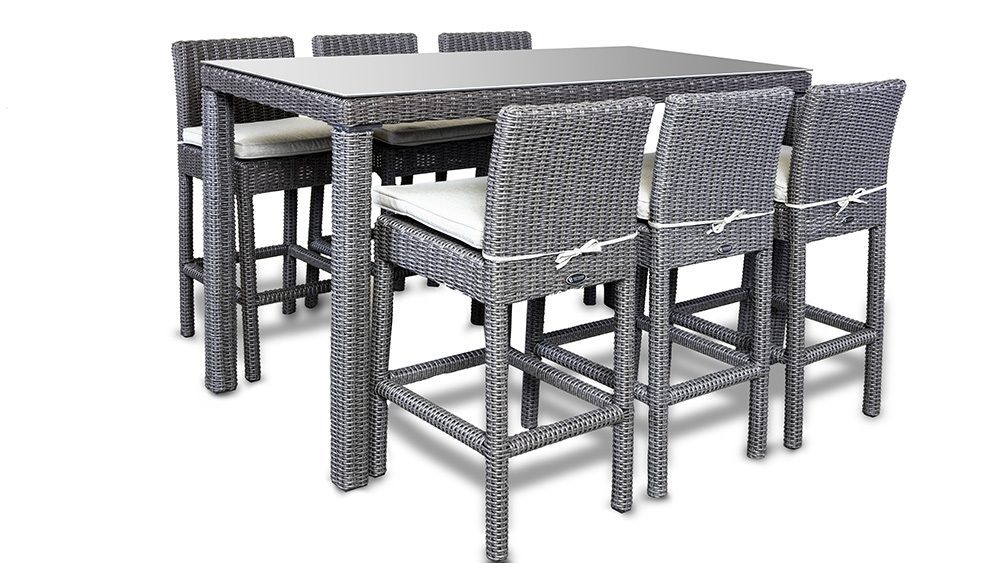 Verona 7-Piece Bar Setting – Grey