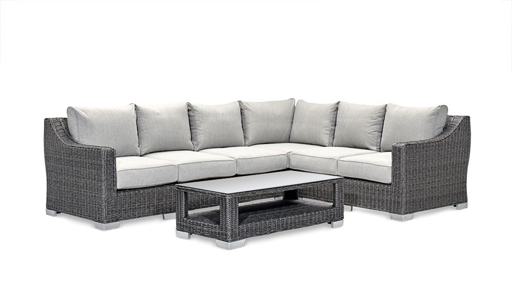 OG--38 Watson 8pcs Corner Outdoor Lounge Setting Grey - Image 5