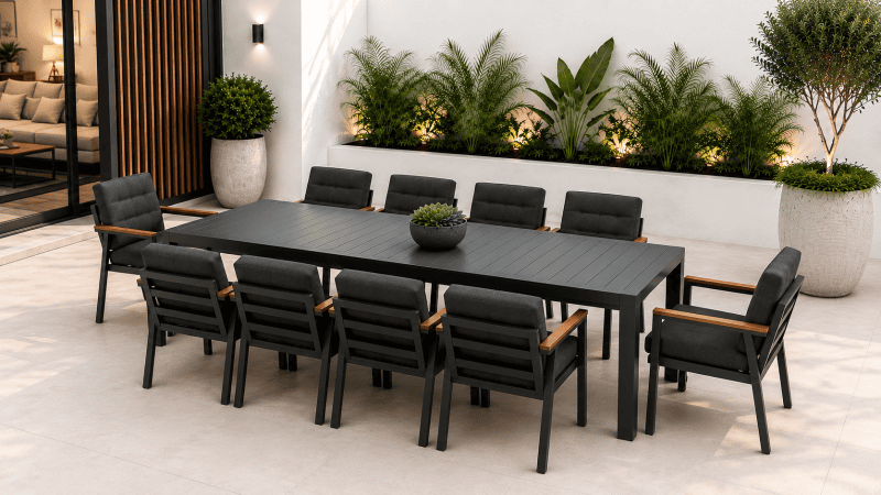 Victoria 11 pcs Outdoor Dining Set