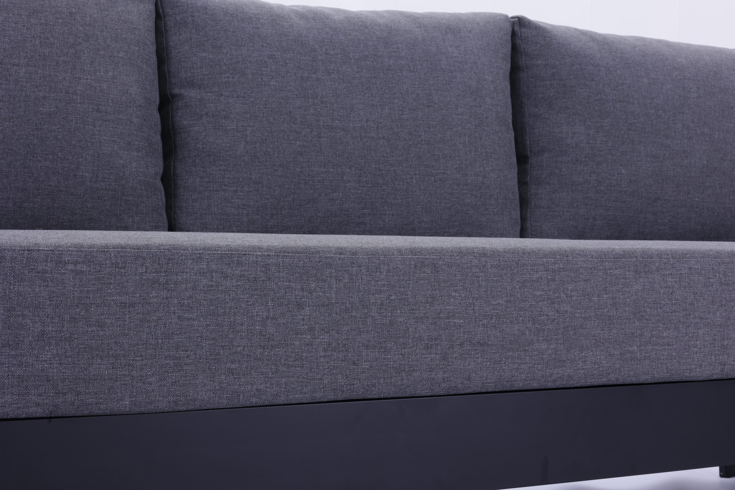 9A2A8001 Maya 4 pcs Premium Quality Aluminium Outdoor Lounge - Black - Image 7