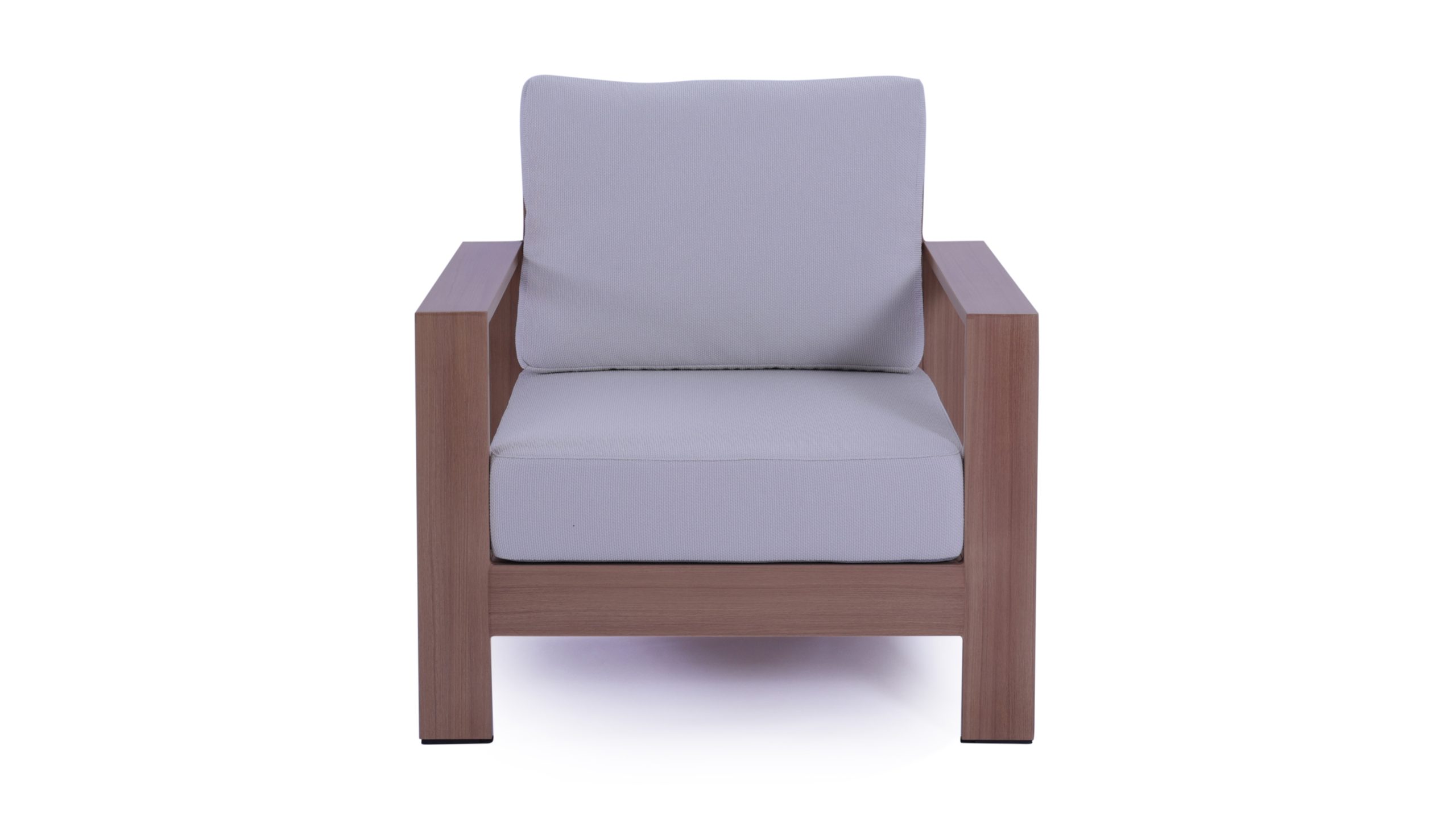 9A2A8013 Maya 4 pcs Teak Look Aluminium Outdoor Lounge - Image 3