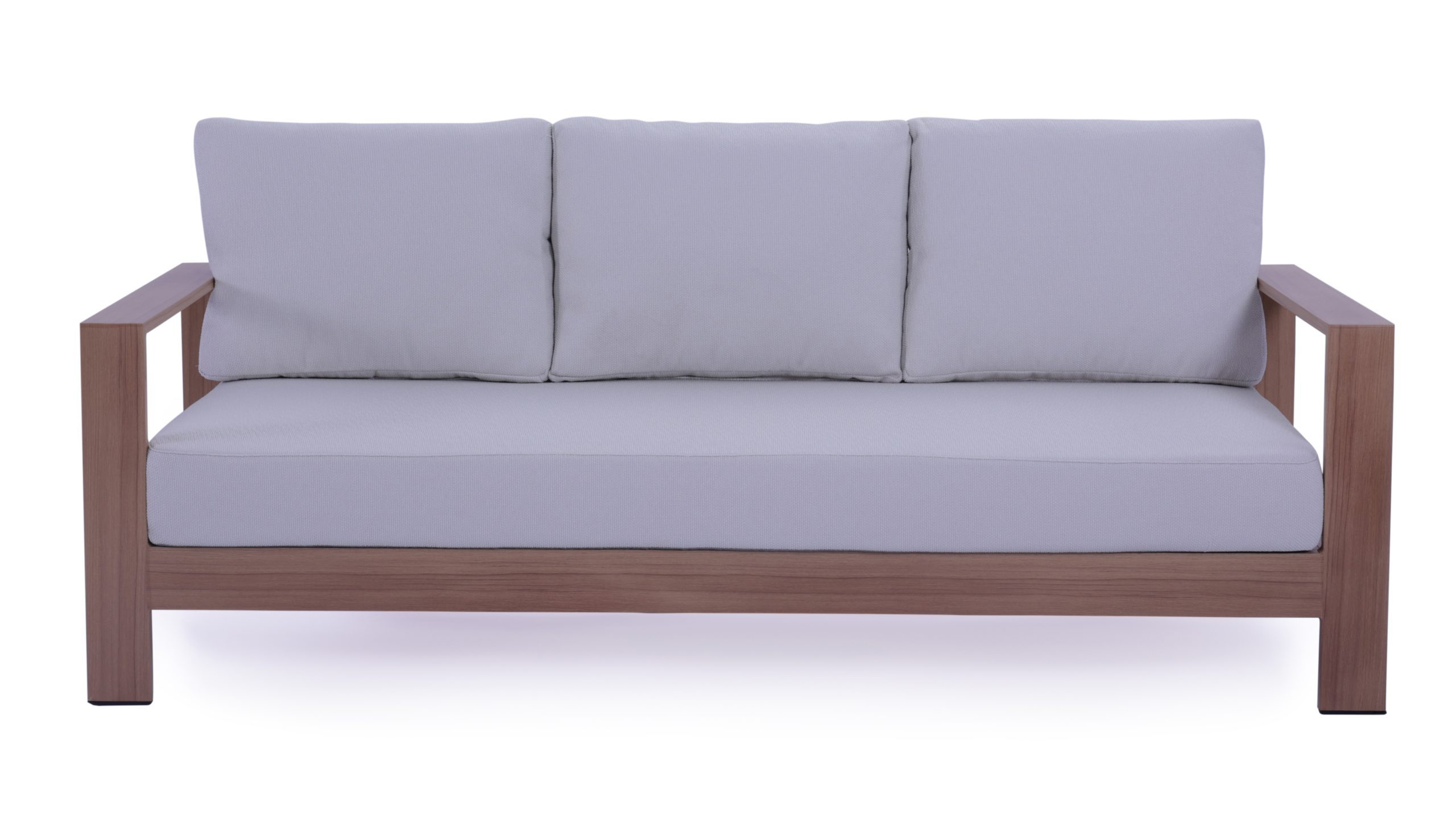 9A2A8018 Maya 4 pcs Teak Look Aluminium Outdoor Lounge - Image 2