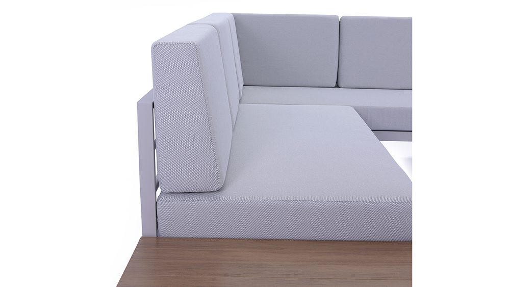 9A2A8073 1000x563 Norma 5 Seater Outdoor Platform Lounge Setting & Two Round Coffee Tables - Image 4