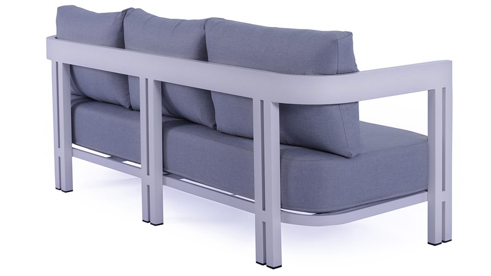 9A2A8108 1000x563 Princeton 3+1+1 Outdoor Aluminium Lounge Set with Coffee Table - White - Image 5