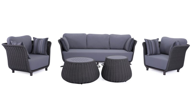 Lawson 5 Pieces Wicker Outdoor Lounge Set