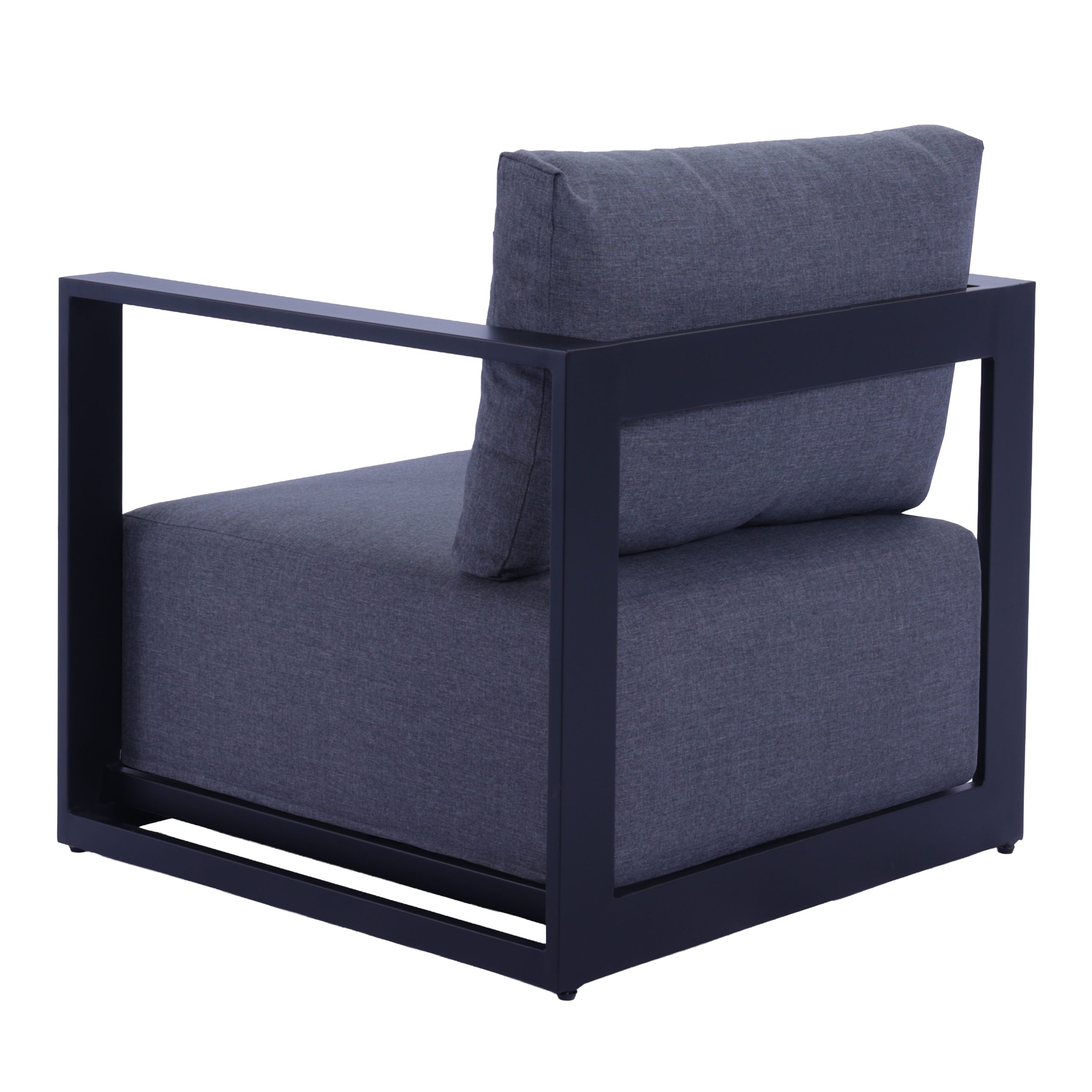 9A2A8183 S Milano 4 pcs Premium Quality Aluminium Outdoor Lounge – Black - Image 5