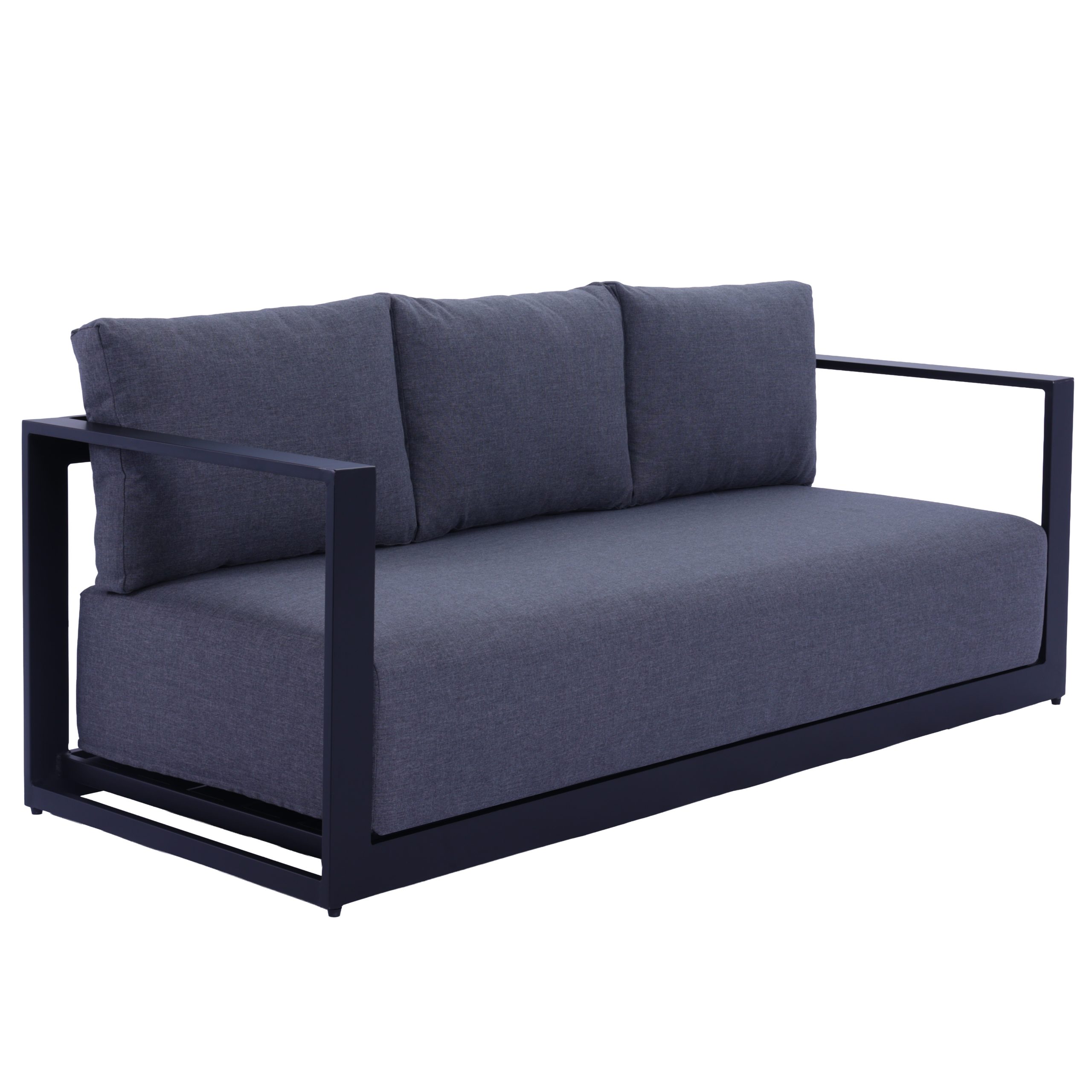 9A2A8184 S Milano 4 pcs Premium Quality Aluminium Outdoor Lounge – Black - Image 3