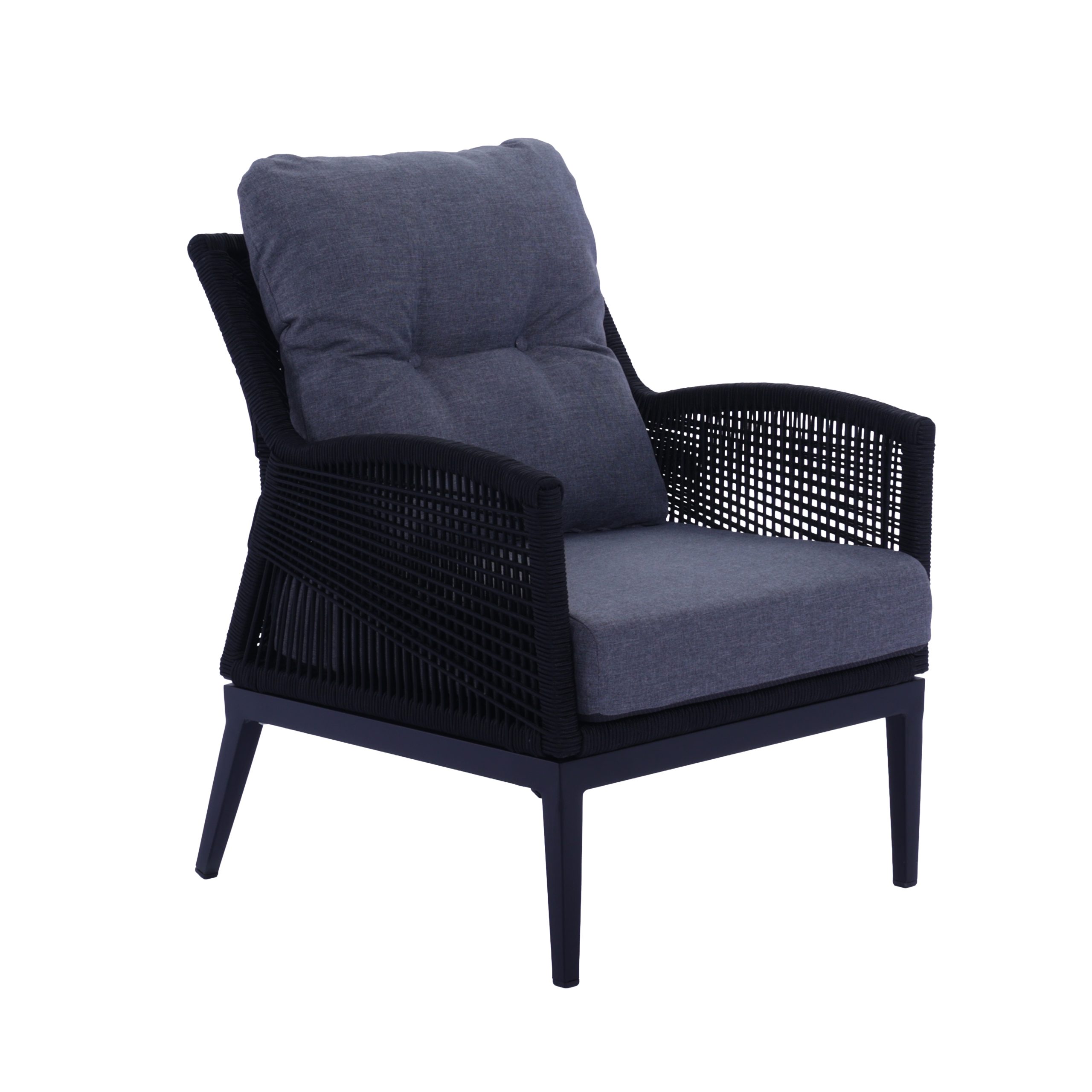 9A2A8197 S Boston 4 pcs Premium Quality Rope Outdoor Lounge Set - Image 2