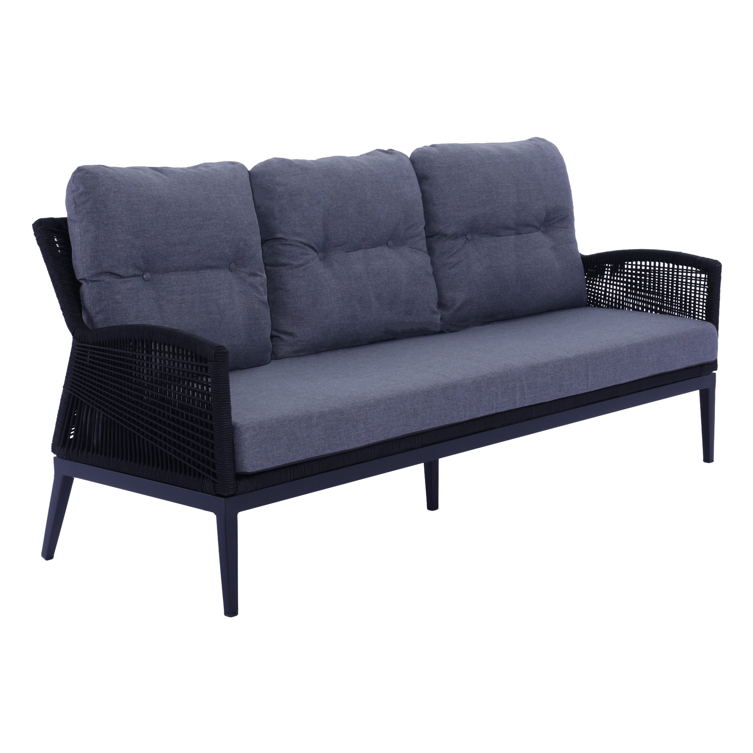 9A2A8209 S Boston 4 pcs Premium Quality Rope Outdoor Lounge Set - Image 3