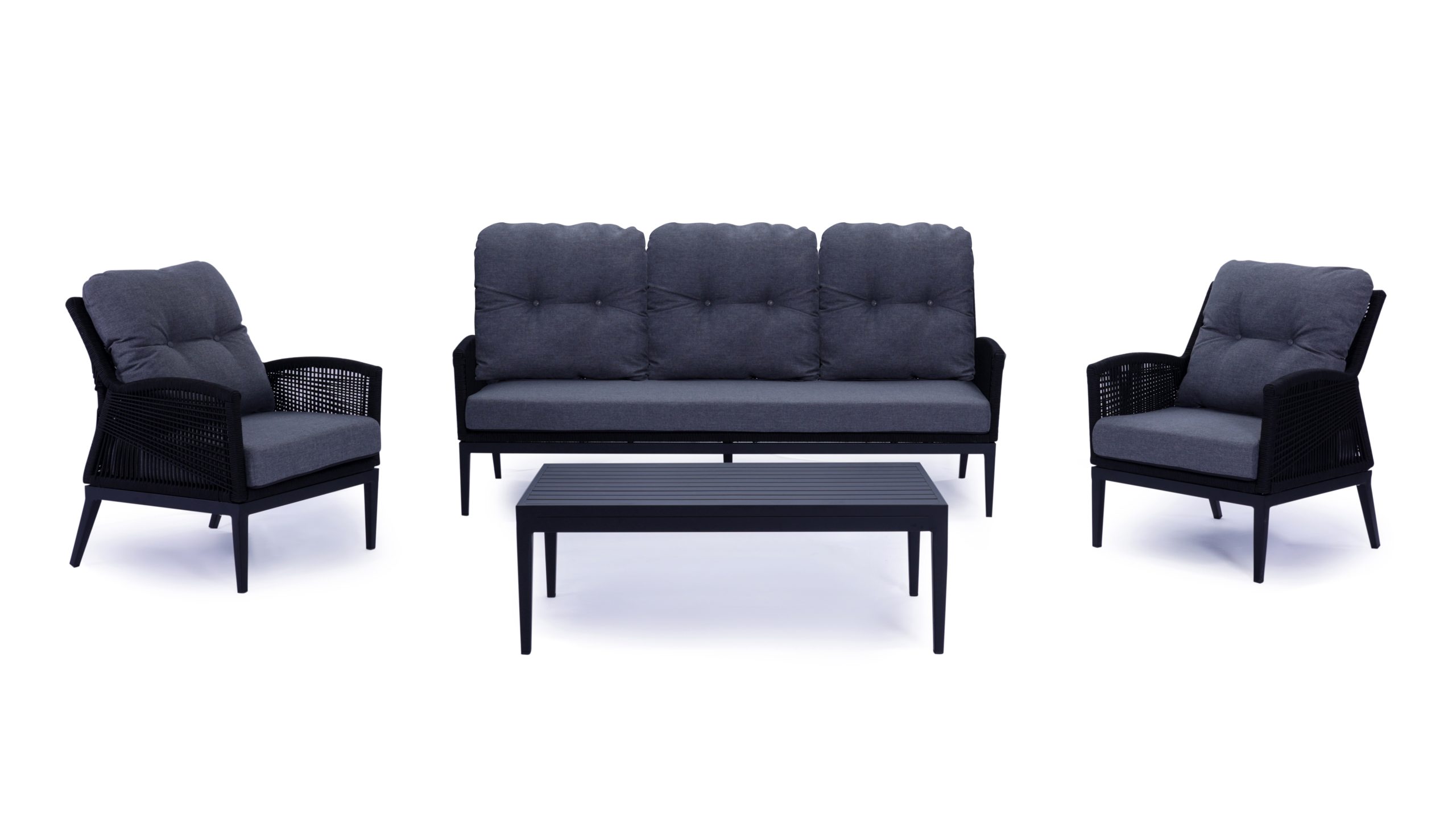 9A2A8218 Ariana 4 pcs Premium Quality Rope Outdoor Lounge Set - Image 1