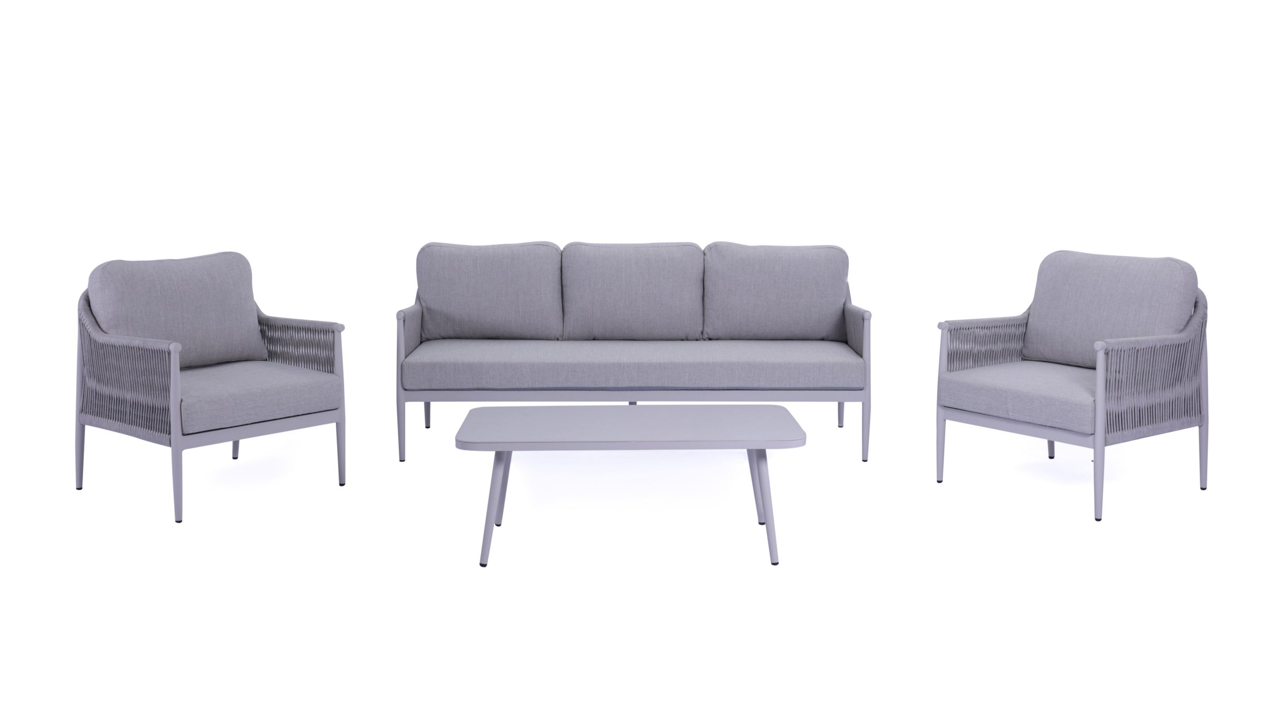 9A2A8256 Oscar 4 pcs Premium Quality Rope Outdoor Lounge Set - Image 1