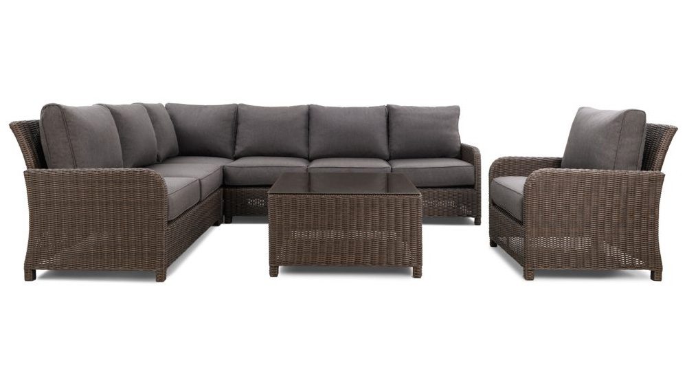 Arosa Outdoor Lounge 6pc br Arosa Wicker Outdoor Lounge