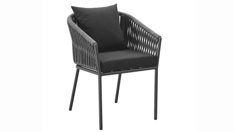 Cila Outdoor Aluminium and Rope Dining Chair