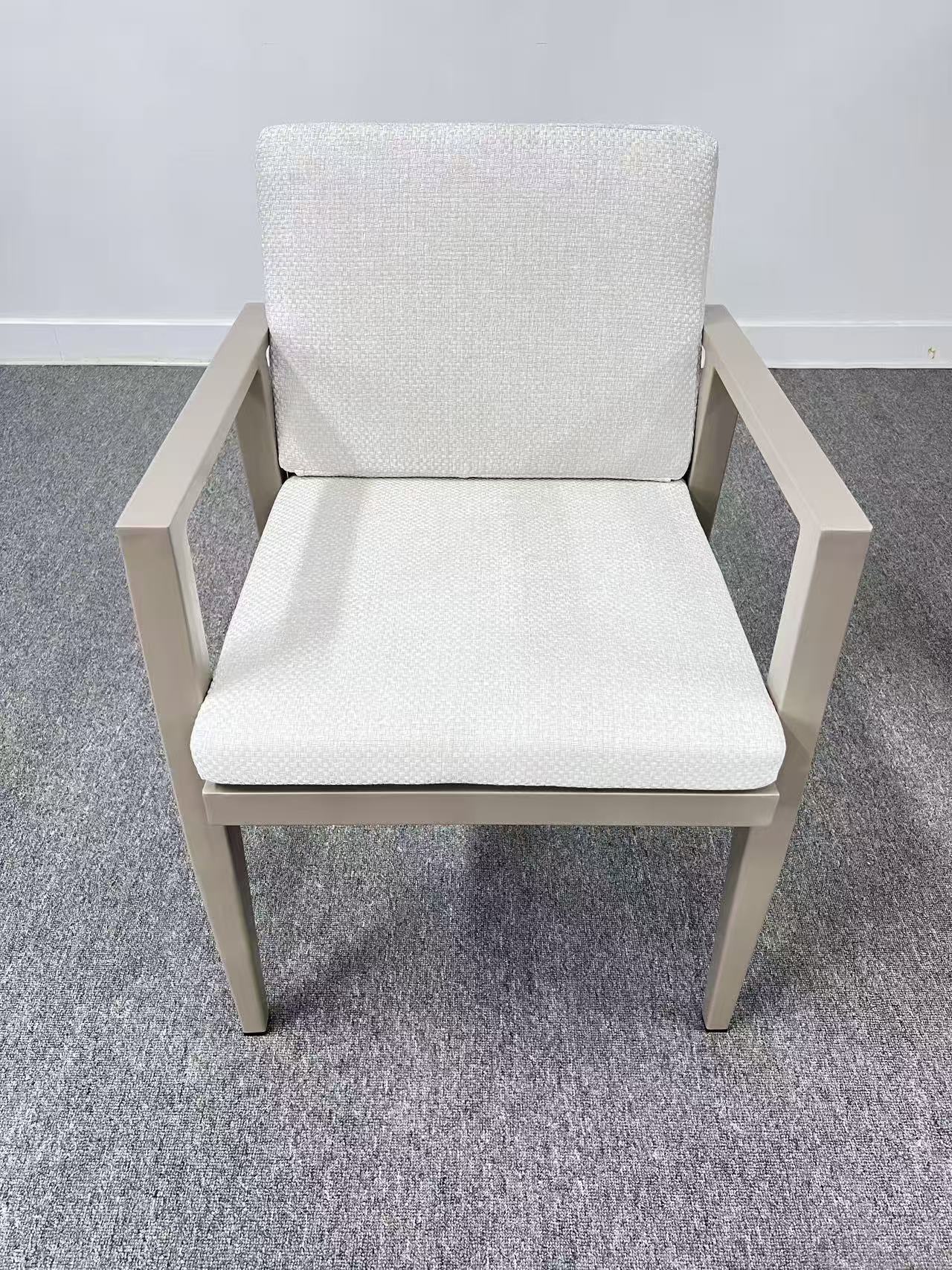 Image_20260314112114_27_16 Victoria Outdoor Aluminium Dining Chair Beige - Image 2