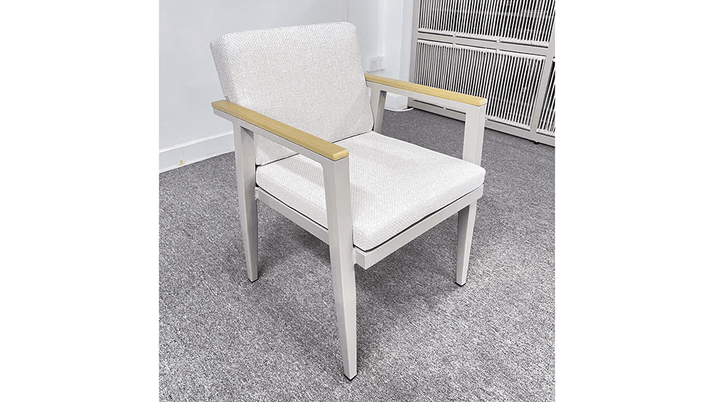 Image_20260314112405_382_1 Victoria Outdoor Aluminium Dining Chair Beige - Image 1