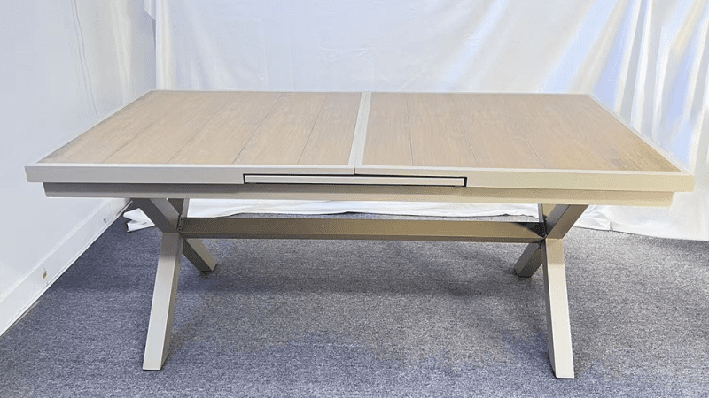 Dural Outdoor 1.8m - 2.4m Extension Aluminium Frame Dining Table