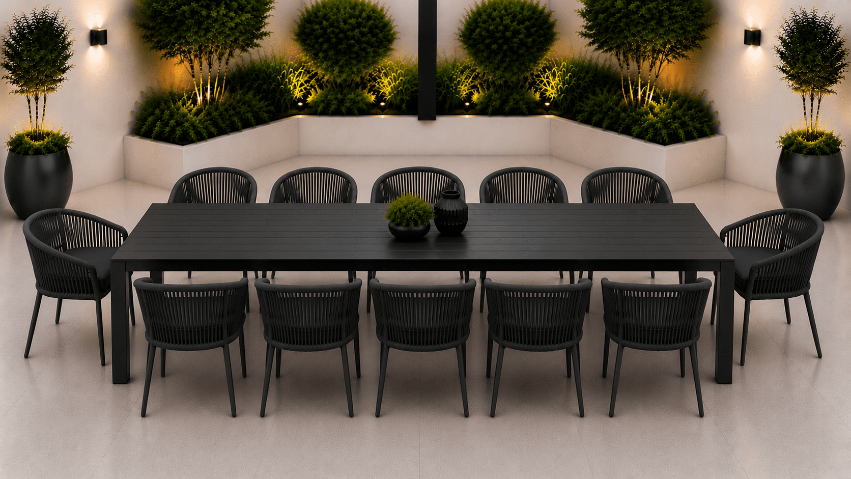 c31572b4-eaa7-4e2d-8776-df185282c326 Anika 13 pcs Outdoor Dining Set – Charcoal - Image 1