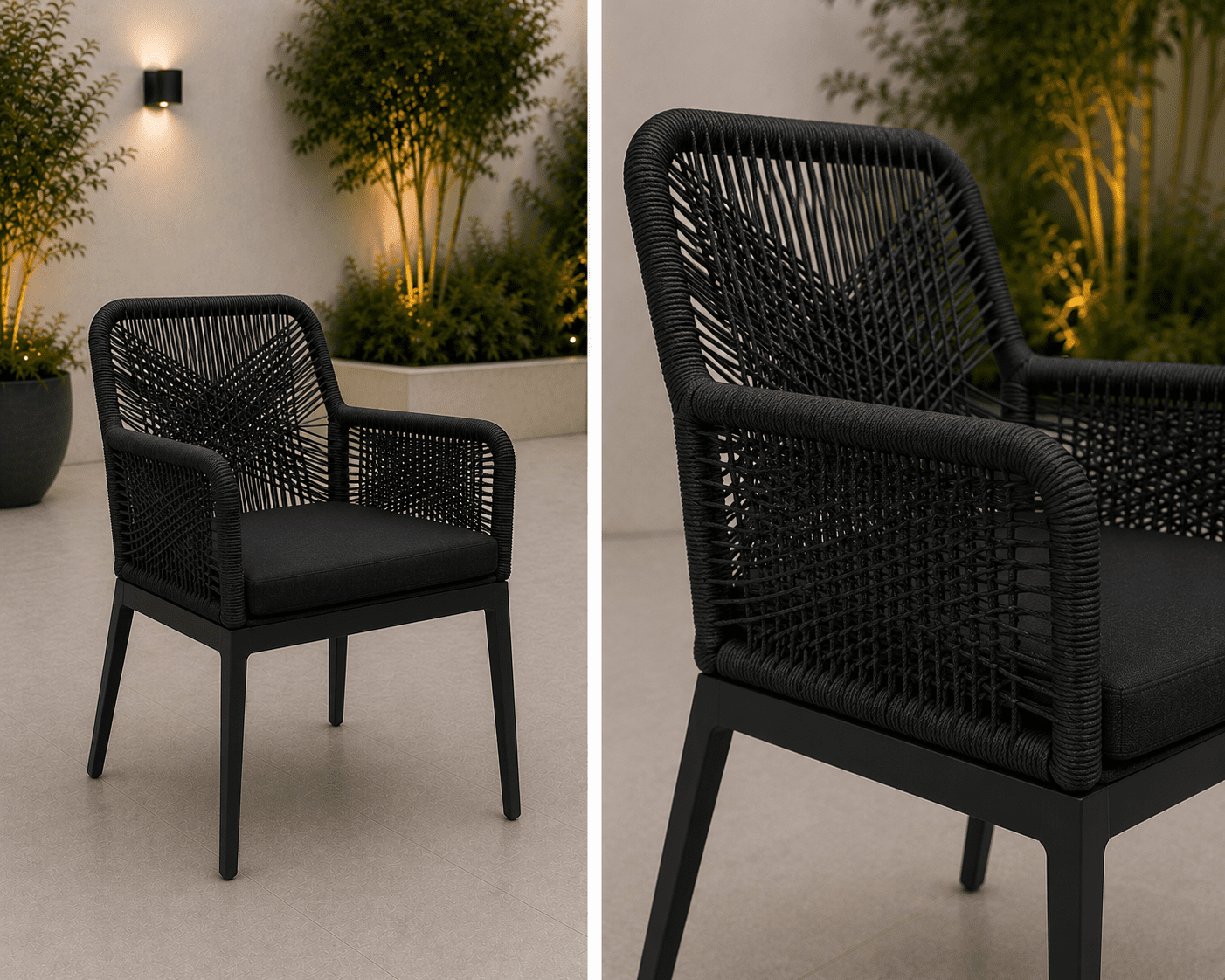 detailed Boston 9 pcs Outdoor Dining Set - Image 2