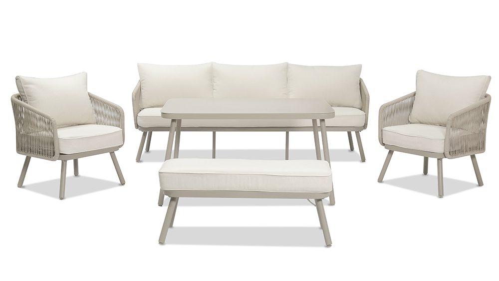 沙发第三批-563.jpg1_ Arcadia 3+1+1 Seater Outdoor Aluminium and Wicker Lounge and Dining Setting - Image 2
